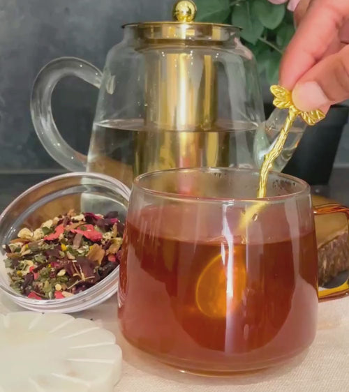Organic Hibiscus strawberry tea blend